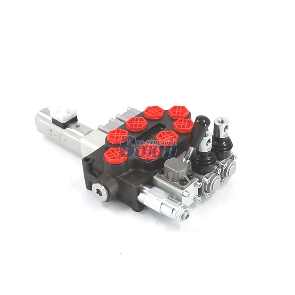 Q45-DT-2OT Manual and Push-pull Electromagnet 3 Spool Monoblock Directional Valve main image